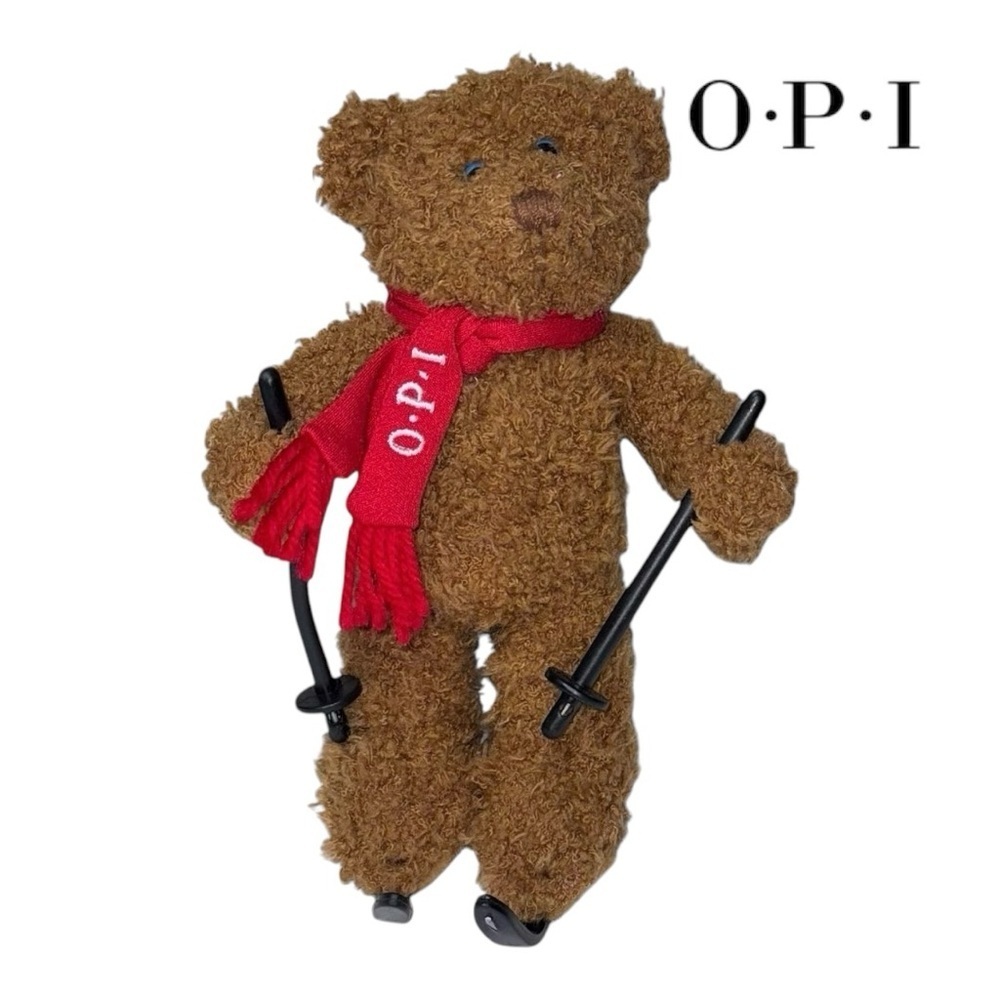 OPI (EUC) Vintage Bear with his ski gear & Red Scarf